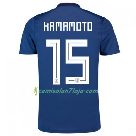 Camisola Japão Kamamoto 15 1º Equipamento Mundial 2018 Manga Curta